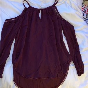 Aeropostale cold shoulder blouse